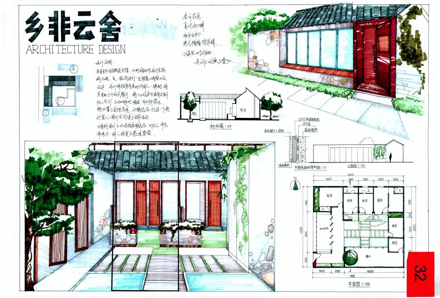 二等獎:泰安市“英豪杯”建筑創(chuàng)意設計技能競賽(圖5)
